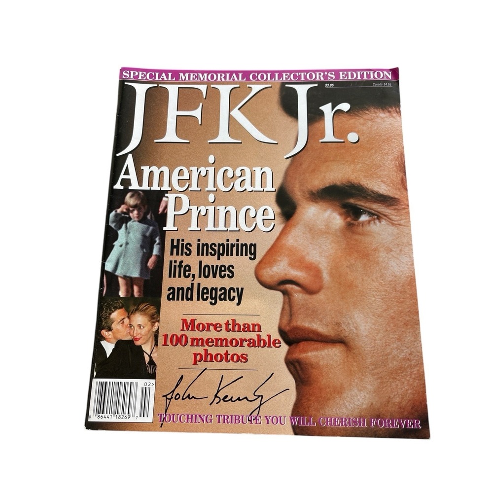 JFK Jr Memorial Magazine American Prince Special Collector Edition